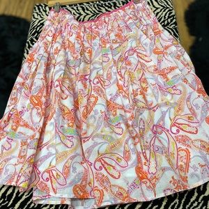 •Boston Proper Paisley Skirt
